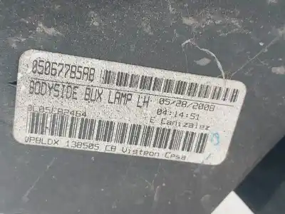 Second-hand car spare part left tailgate light for dodge journey sxt oem iam references 05067785ab  