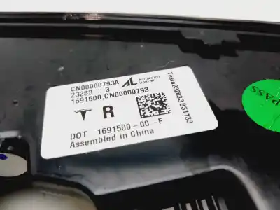 Автозапчасти б/у правый задний фонарь за tesla model 3 basis rwd 325 cv / 239 kw ссылки oem iam 169150000f  