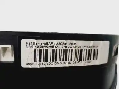 Pièce détachée automobile d'occasion compteur de vitesse tableau de bord pour peugeot 407 sw sr confort références oem iam 9658137280  