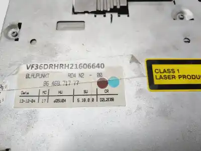 Second-hand car spare part AUDIO SYSTEM / RADIO CD for PEUGEOT 407 SW  OEM IAM references 9646871777  