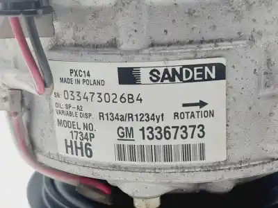 Second-hand car spare part AIR CONDITIONING COMPRESSOR for OPEL ASTRA K LIM. 5TÜRIG Selective OEM IAM references 13367373  