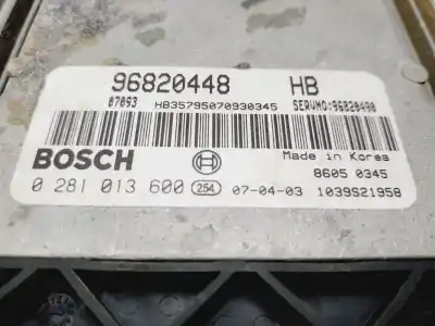 Second-hand car spare part ecu engine control for chevrolet lacetti cdx oem iam references 96820448  