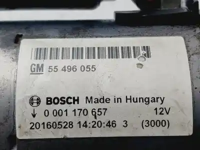 Peça sobressalente para automóvel em segunda mão motor de arranque por opel corsa e excellence ecoflex 116 cv / 85 kw referências oem iam 55496055  