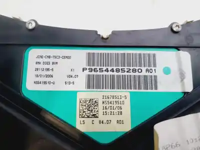 Peça sobressalente para automóvel em segunda mão quadrante por peugeot 307 break/sw (s2) sw 109 cv / 80 kw referências oem iam 9654485280  