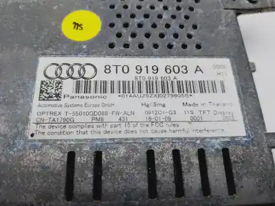 Автозапчасти б/у многофункциональный дисплей за audi a4 b8 (8k2) 2.0 tdi ссылки oem iam 8t0919603a  