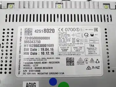 Second-hand car spare part multifunction display for opel corsa e selective oem iam references 42518020  