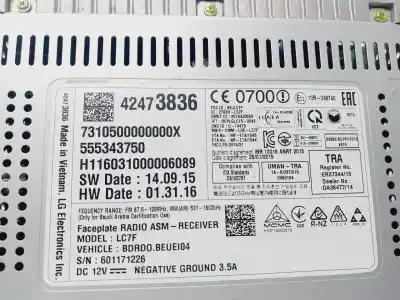 Pezzo di ricambio per auto di seconda mano display multifunzione per opel corsa e selective riferimenti oem iam 42473836  