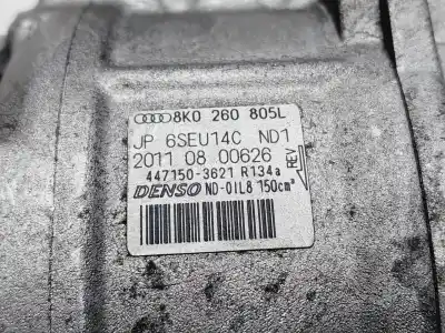 Pezzo di ricambio per auto di seconda mano compressore aria condizionata per audi a4 b8 (8k2) 2.0 tdi riferimenti oem iam 8k0260805l  