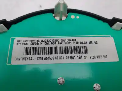 Peça sobressalente para automóvel em segunda mão quadrante por citroen c3 collection referências oem iam 98041181xt  