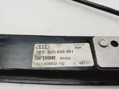 Second-hand car spare part rear left window regulator for audi q3 (8u) 2.0 tdi (130kw) advance quattro oem iam references 8u0839461