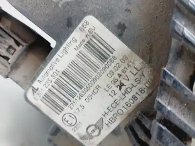 Second-hand car spare part left headlight for mini mini (r56) cooper oem iam references 63122751263
