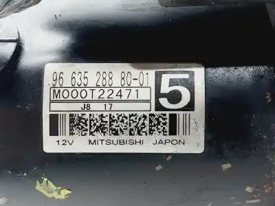 Second-hand car spare part starter motor for peugeot 307 break/sw (s2) sw 109 cv / 80 kw oem iam references 9663528880