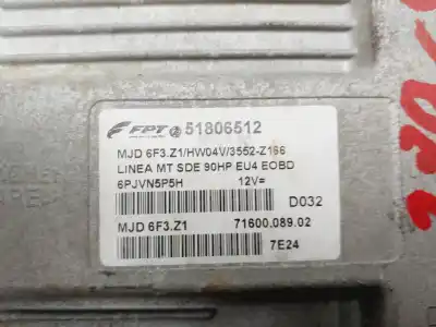 Peça sobressalente para automóvel em segunda mão Centralina De Motor Uce por FIAT LINEA (110) Dynamic Referências OEM IAM 51806512  