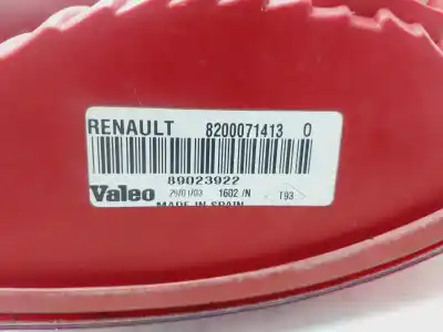 Second-hand car spare part left tailgate light for renault clio ii fase ii (b/cb0) billabong oem iam references 8200071413  