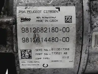 Second-hand car spare part air conditioning compressor for citroen c4 picasso/spacetourer feel 12v e-thp / puretech] oem iam references 9812682180  
