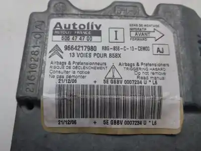 Автозапчастина б/у блок управління подушками безпеки для citroen c4 picasso i monospace (ud_) 1.6 hdi посилання на oem iam 9664217980  