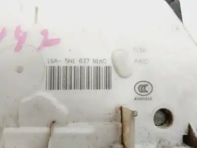 Автозапчасти б/у замок передней правой двери за skoda fabia (5j2 ) ambition ссылки oem iam 5n1837016c  