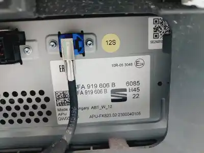 Second-hand car spare part multifunction display for cupra formentor (km7) basis 149 cv / 110 kw oem iam references 5fa919606b  