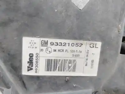Peça sobressalente para automóvel em segunda mão farol / farolim esquerdo por opel meriva enjoy referências oem iam 93321052  