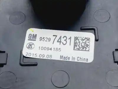 Second-hand car spare part headlights switch for opel mokka x selective 140 cv / 103 kw oem iam references 95297431  