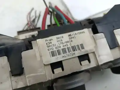 Pezzo di ricambio per auto di seconda mano controllo riscaldamento / aria condizionata per skoda fabia familiar (6y5) young line 69 cv / 51 kw riferimenti oem iam 6y0820045c