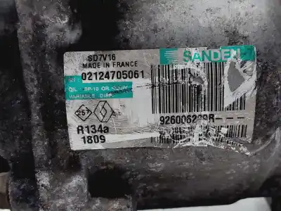 Peça sobressalente para automóvel em segunda mão compressor de ar condicionado a/a a/c por dacia duster (hs_) 1.5 dci (hsmc) referências oem iam 926006229r  