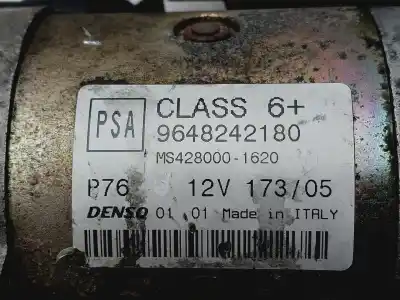 Second-hand car spare part starter motor for peugeot 407 st confort oem iam references 9648242180  