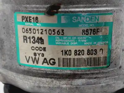 Second-hand car spare part air conditioning compressor for seat leon (1p1) reference oem iam references 1k0820803q  