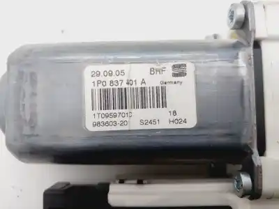 Second-hand car spare part left front window motor for seat leon (1p1) reference oem iam references 1p0837401a  