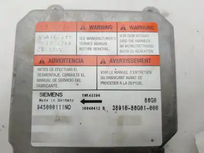 Second-hand car spare part Airbag Control Unit for SUZUKI IGNIS RM (MH) Básico OEM IAM references 3891086G01  