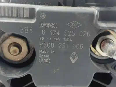 Second-hand car spare part alternator for renault laguna ii (bg0/1_) 1.9 dci (bg08, bg0g) oem iam references 8200251006