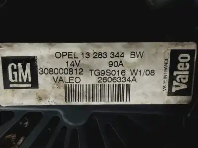 Peça sobressalente para automóvel em segunda mão alternador por opel meriva enjoy referências oem iam 13283344  