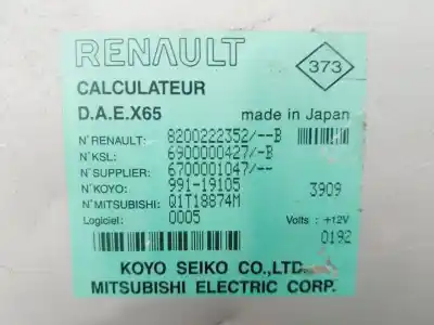 Автозапчасти б/у электронный модуль за renault clio ii fase ii (b/cb0) base authentique 65 cv / 48 kw ссылки oem iam 8200222352b  