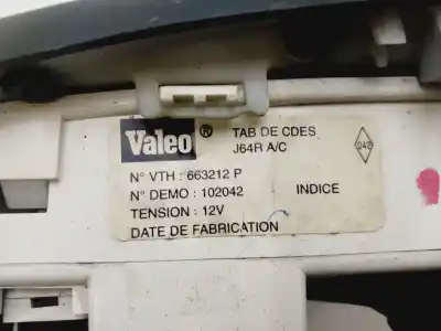 Автозапчасти б/у отопление / кондиционирование воздуха за renault megane i scenic (ja0) 1.9 dti diesel cat 98 cv / 72 kw ссылки oem iam 663212p  