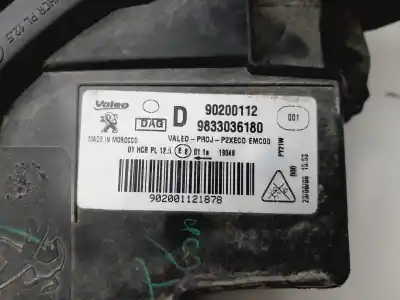 Peça sobressalente para automóvel em segunda mão farol / farolim direito por peugeot 208 (p2) allure referências oem iam 9833036180