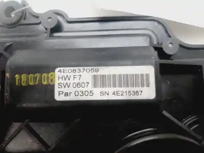 Second-hand car spare part front left central locking system for audi a8 (4e2) 4.2 quattro oem iam references 4e0837059