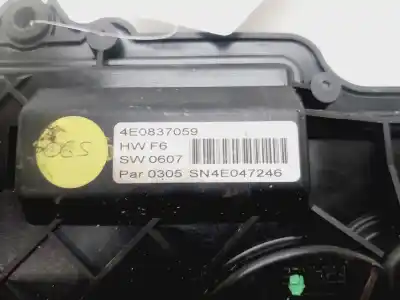 Second-hand car spare part rear right central locking system for audi a8 (4e2) 4.2 quattro oem iam references 4e0837059  