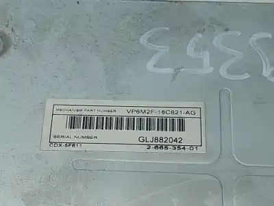 Second-hand car spare part audio system / radio cd for ford kuga (cbv) trend oem iam references vp6m2f18c821ag  