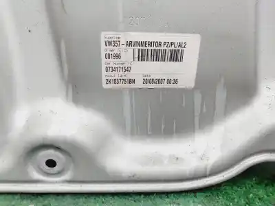 Second-hand car spare part driver left window regulator for volkswagen caddy ka/kb (2k) life oem iam references 1t0837755  