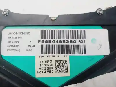 Автозапчастина б/у панель інструментів для peugeot 307 break/sw (s2) sw 90 cv / 66 kw посилання на oem iam 9654485280  