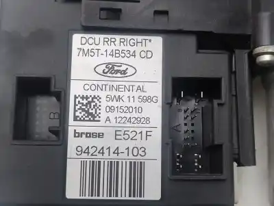 Second-hand car spare part rear right window motor for ford kuga (cbv) trend oem iam references 7m5t14b534cd