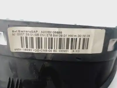 Second-hand car spare part dashboard for peugeot 407 st confort oem iam references 9658138280  