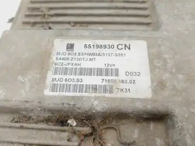 Pezzo di ricambio per auto di seconda mano centralina motore per opel corsa d essentia riferimenti oem iam 55198930  