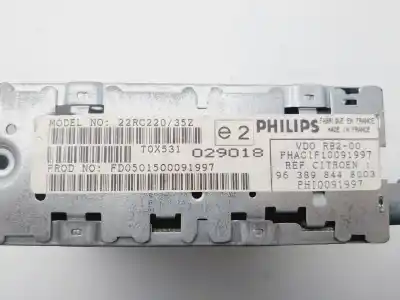 İkinci el araba yedek parçası ses sistemi / radyo cd için citroen xsara coupe 1.6i 16v vtr oem iam referansları 9638984480  