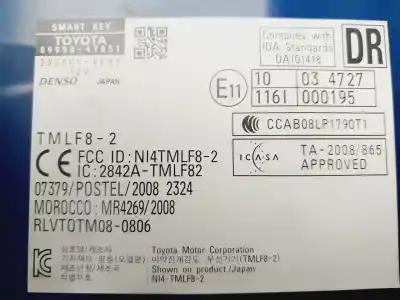 Second-hand car spare part electronic module for toyota prius (nhw30) plug-in hybrid advance oem iam references 8999047051