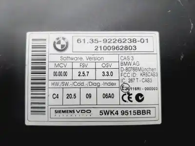 Автозапчасти б/у электронный модуль за bmw serie 1 berlina (e81/e87) 118d ссылки oem iam 61359226238  
