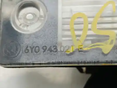 Peça sobressalente para automóvel em segunda mão luz da chapa de matrícula por skoda fabia ii combi (545) 1.2 referências oem iam 6y0943021e  