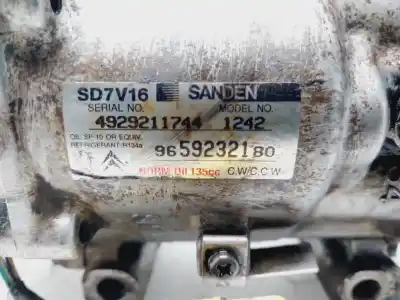 Peça sobressalente para automóvel em segunda mão compressor de ar condicionado a/a a/c por peugeot partner (s2) rancho plus referências oem iam 9686061780