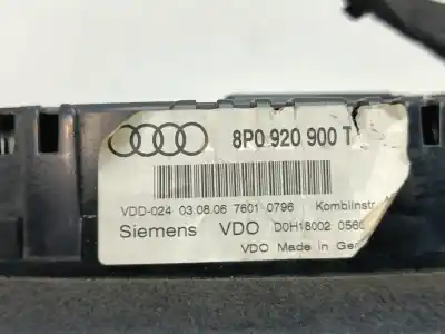 Автозапчасти б/у приборная доска за audi a3 (8p) 1.6 fsi ambiente 116 cv / 85 kw ссылки oem iam 8p0920900t  