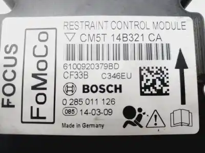 Peça sobressalente para automóvel em segunda mão centralina de airbag por ford focus lim. (cb8) edition referências oem iam cm5t14b321ca  